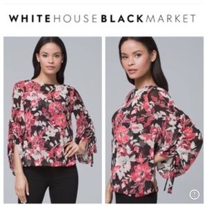 Red & Black Floral 2-Piece Flowy Top